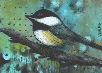 Put A Bird On It Vicky Helms Wausau WI mixed media  SOLD